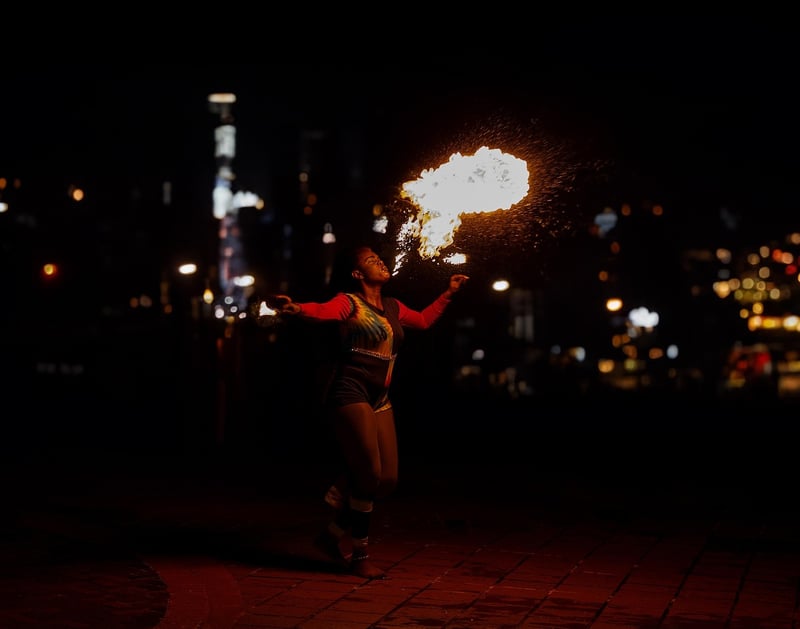 Fire-breathing Acrobats